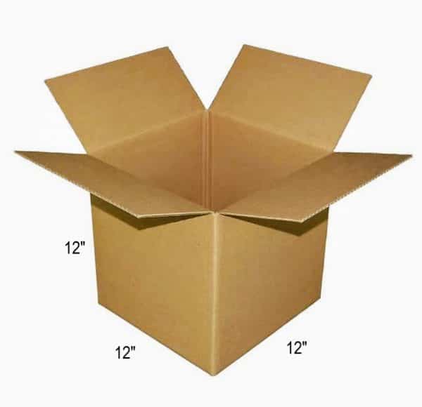 Small Shipping Box - 1 Cube (12"x12"x12")