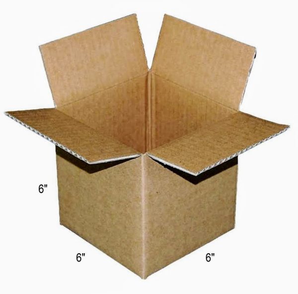 Small Shipping Box 6"x6"x6"